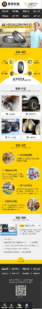 汽車用品 輪胎行業移動端網站